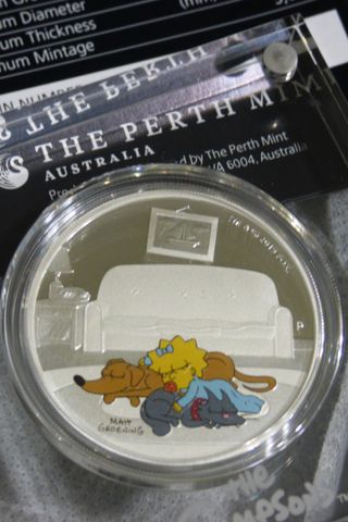 Monedas Familia Simpson- Plata - 2019/2020 escasas