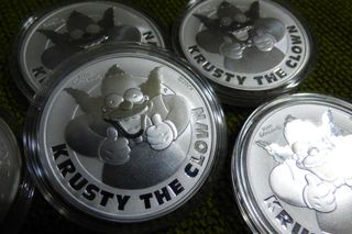 Monedas Familia Simpson- Plata - 2019/2020 escasas