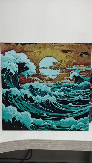 Decoración de Olas en Relieve | Estilo Japonés
