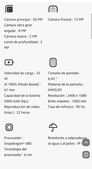 Móvil Xiaomi  Note 11 grafito/128GB Semi-nuevo!!