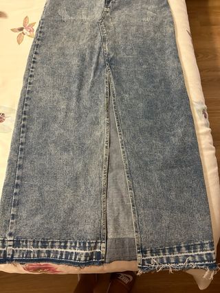 Falda vaquera larga
