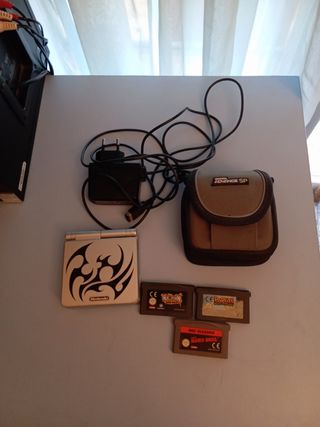 Game boy advance sp tribal más 3 juegos