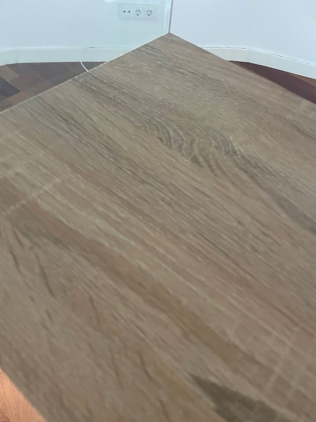 Estanteria cristal y madera