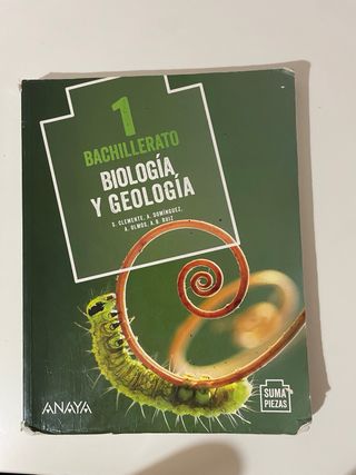 Biología y Geologia 1ro Bachillerato ANAYA