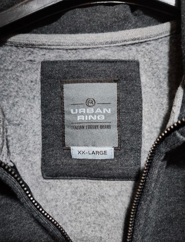 Felpa grigia Urban Ring XXL