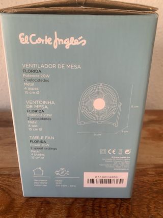 Ventilador portátil de mesa