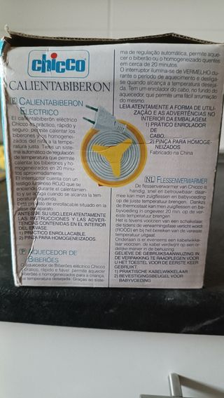 Calienta biberones chicco