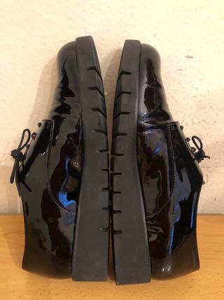 PRETTY BALLERINAS - zapatos cordones plataforma 41