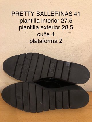 PRETTY BALLERINAS - zapatos cordones plataforma 41