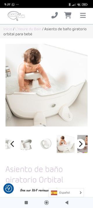 Asiento de baño con giro 360