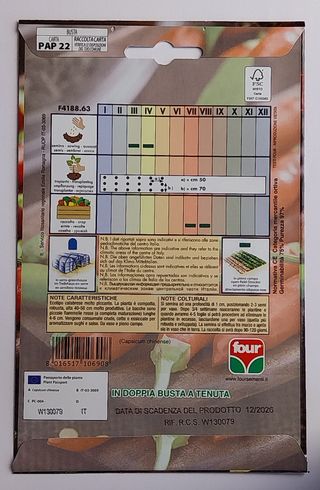 25 Semillas Guindilla Diablito Calabria Picante4/5