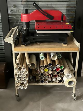 Plancha industrial vinilos