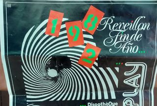 Discoteca long play,cartel,poster. Año 1981/82.