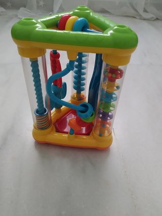 Juego de estimulación bebé. Palo lluvia
