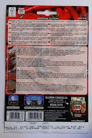 5 Semillas guindilla Yucatán