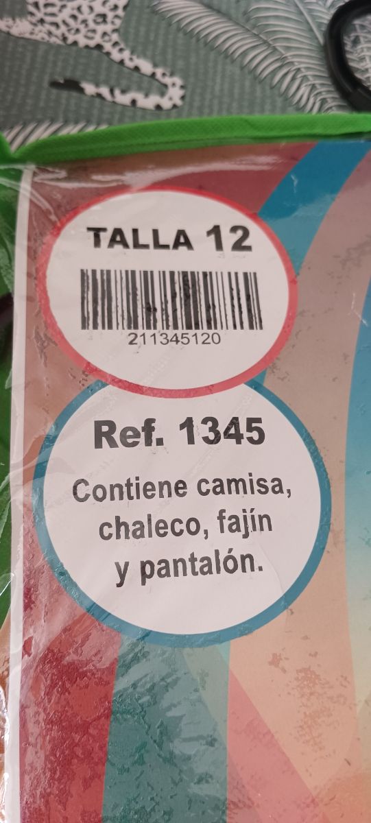 Disfraz infantil mil y una noches