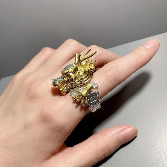 Anillo del Dragón de la Suerte. Ajustable