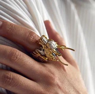 Anillo del Dragón de la Suerte. Ajustable