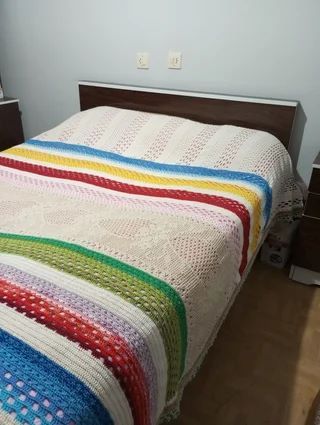 Manta de hilo a ganchillo