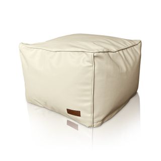 Poggiapiedi pouf di design in pelle PU - 60x60 cm