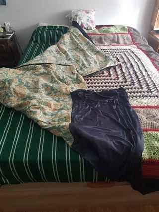 Manta de lana forrada hecha a mano