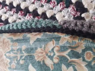 Manta de lana forrada hecha a mano