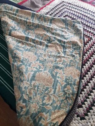 Manta de lana forrada hecha a mano