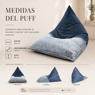Puff de diseño exclusivo - Puf salon moderno XXL