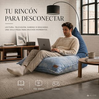 Puff de diseño exclusivo - Puf salon moderno XXL
