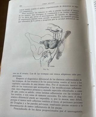 Vecchio libro di medicina 1929 organi, donna