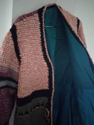 Bata abrigo hecha a mano