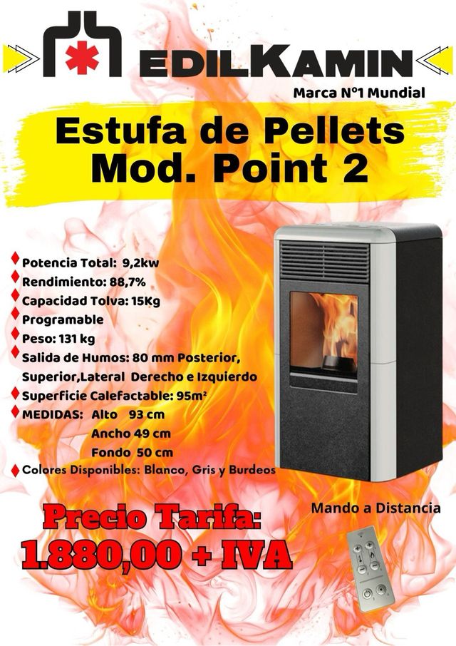 Stufa a pellet Edilkamin Mod.Point2