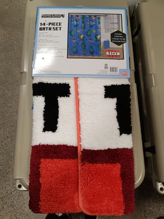 Tenda e tappeto da bagno di MINECRAFT
