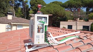 Instalación de maquinas de aiere acc.