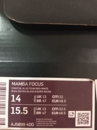 Bambas Nike Mamba Focus Coastal Blue