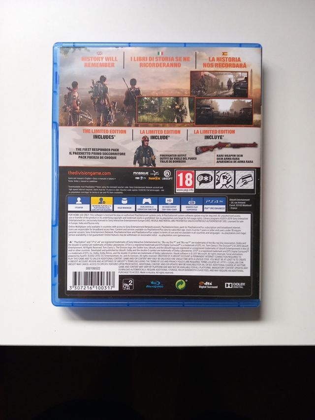 JUEGO PS4 : The division 2 ( Límited edition)