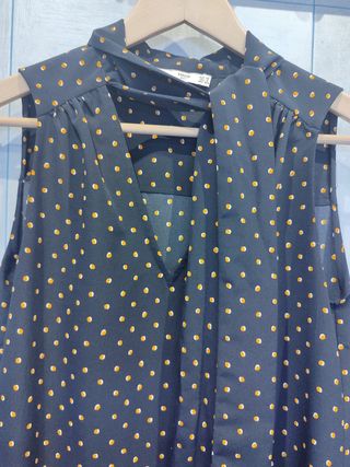 Vestido cuello lazo Mng