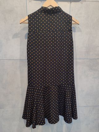 Vestido cuello lazo Mng