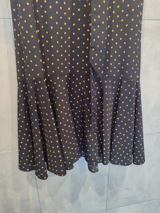 Vestido cuello lazo Mng