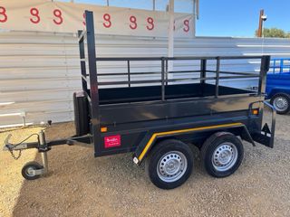 Remolque doble eje sin freno ejes de 1000