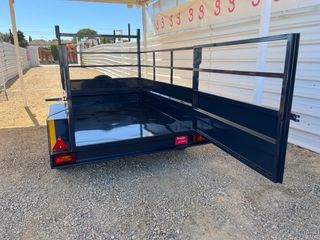 Remolque doble eje sin freno ejes de 1000