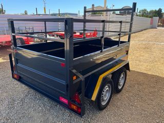 Remolque doble eje sin freno ejes de 1000