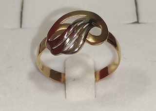 Sortija oro 18k blanco y amarillo