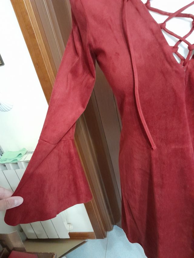 Stupendo abito scamosciato Mango