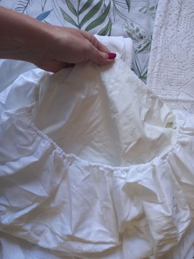 Lote sábanas bajeras cuna, colcha bebé 