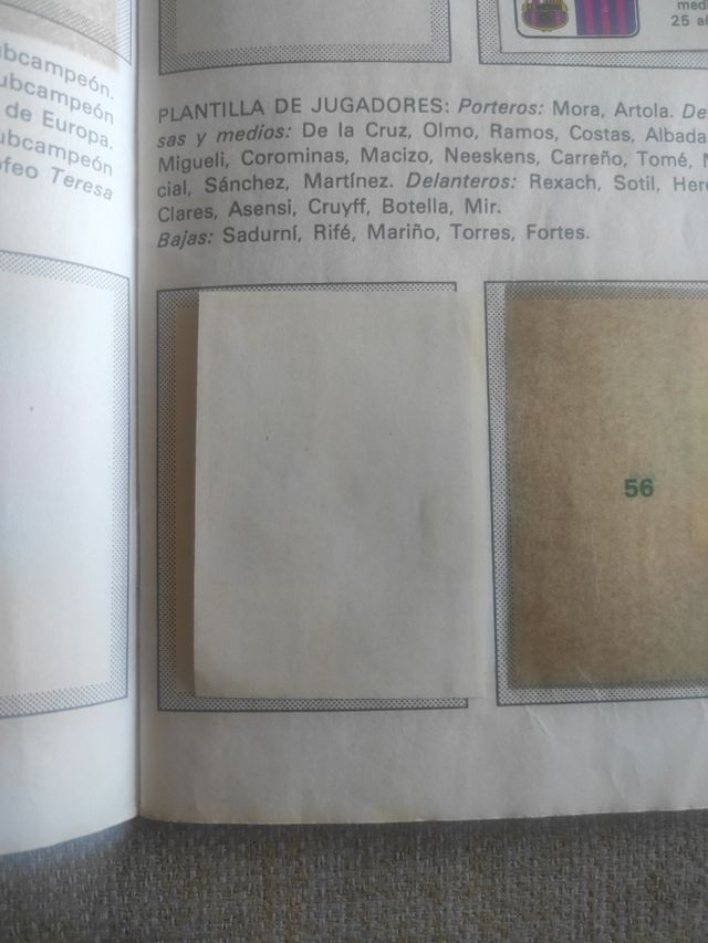 Cromo Johan Cruyff 1976-1977 ed vulcano Panini