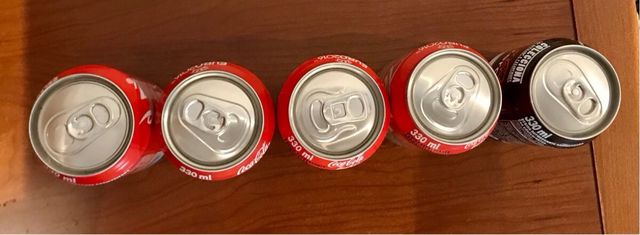 Lata Coca Cola euro y mundial fútbol campeones