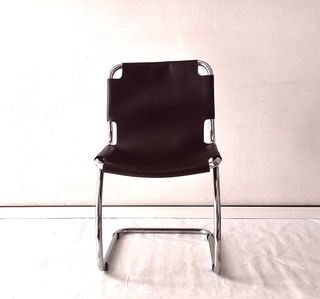 Poltrona Sedia anni 70 stile Van de Rohe  (Sillón)