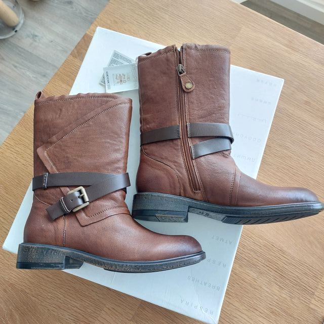 T37,5 Botas Geox Piel Nuevas marrones