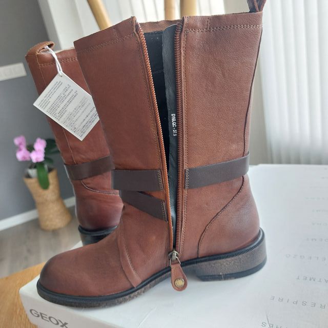 T37,5 Botas Geox Piel Nuevas marrones